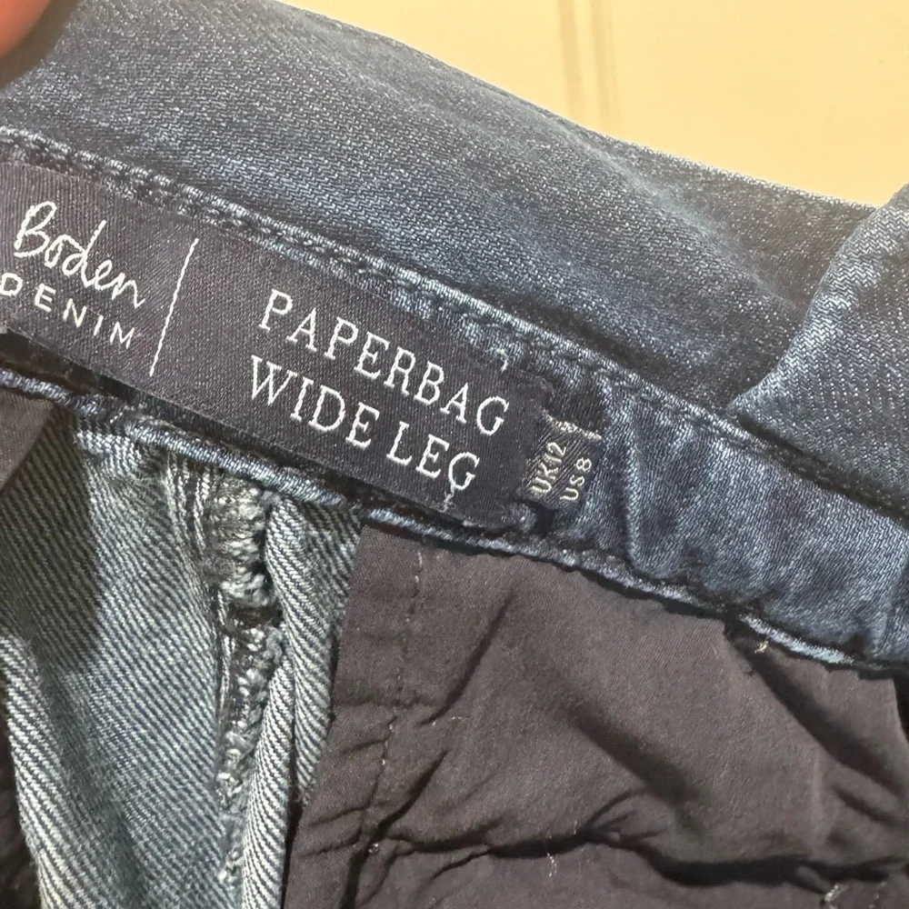 Boden Paperbag Wide-leg jeans